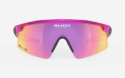 Превью  Велоочки RUDY PROJECT Turbolence Klaebo Crystal Pink Fluo, Линзы: Multilaser Sunset (SP895244-RN00)